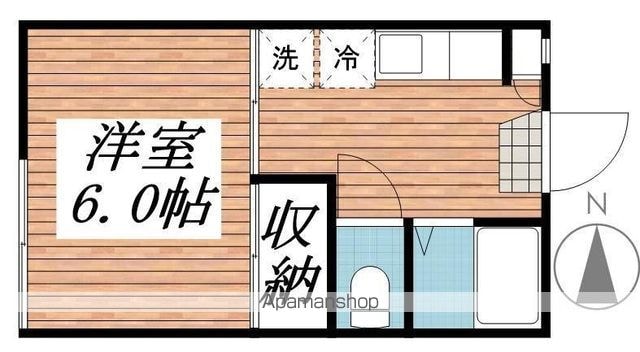 コーポ富士（国分寺市）[1K/23.1m2]の間取図