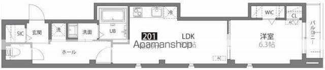 （仮称）Ｂｕｒｅｓｓａ　Ａｒｉｙａ[1LDK/46.09m2]の間取図