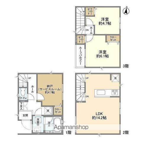 ＫＯＬＥＴ宿河原１６の間取り