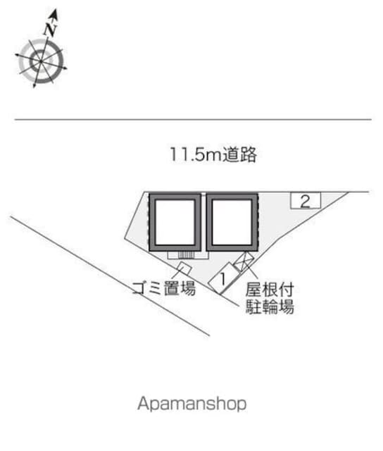 レオパレス東大門[1K/19.87m2]の配置図