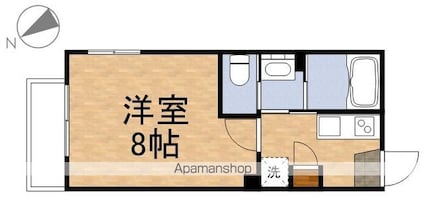 東京都立川市高松町３丁目[1K/22.99m2]の間取図