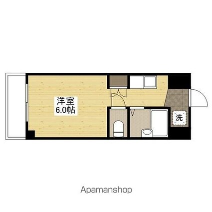 アヴニール古市橋[1K/19.98m2]の間取図
