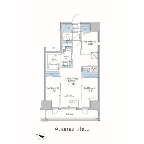 アーバネックス住吉の間取り写真