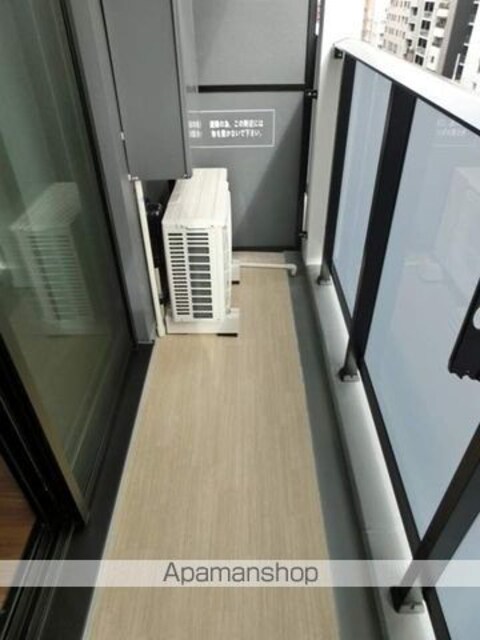 市谷仲之町ビューアパートメント[1K/25.11m2]のバルコニー