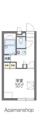 レオパレス山路[1K/20.28m2]の間取図