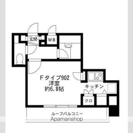 プライムアーバン番町[1R/23.91m2]の間取図
