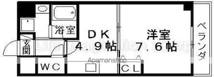 Ｇｒｅｅｎｗｉｃｈ　Ｈｏｕｓｅ[1DK/30.45m2]の間取図