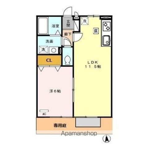 アンプルール A棟の間取り写真