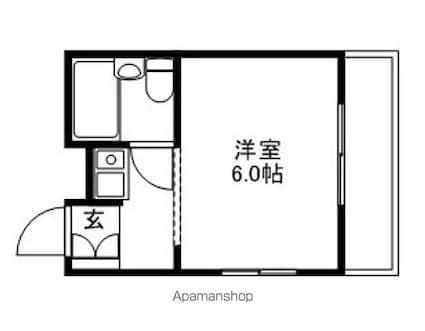 滋賀県大津市月輪３丁目[1K/18m2]の間取図