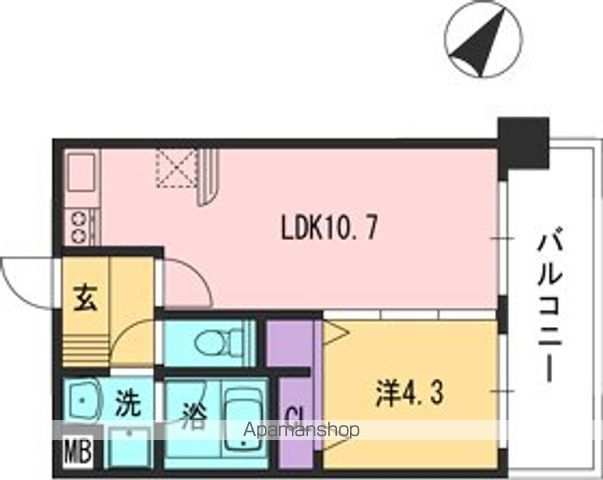 【コンダクト福岡東の間取り】