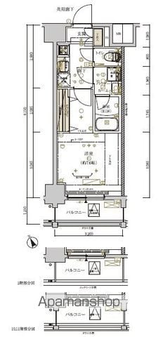 川崎市川崎区新川通のマンションの間取り