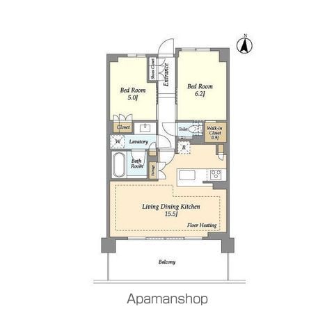 ドゥーエ町屋の間取り