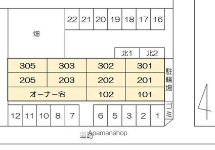 Ｓｕｎｍａｌｌ太田[2LDK/50.35m2]の配置図