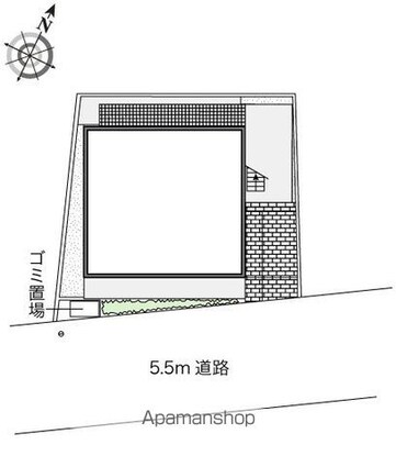 レオパレスカローレ[1K/20.81m2]の配置図