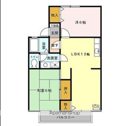 セジュールグランデ　Ⅴ[2LDK/53.46m2]の間取図