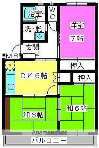 【グランデール銭通の間取り】