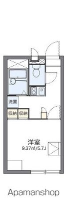 レオパレスＳｍａｌｌＲｉｖｅｒ[1K/20.28m2]の間取図