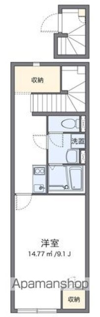 クレイノ井戸浜[1K/33.33m2]の間取図
