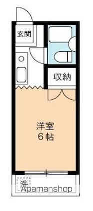 シャトルアンジェ[1K/17.41m2]の間取図