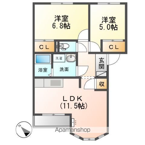 AVENIR ZUGの間取り写真