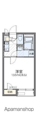 レオネクストＤＲＥＡＭ[1K/24.26m2]の間取図