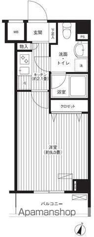 グランハイツ東中野の間取り写真