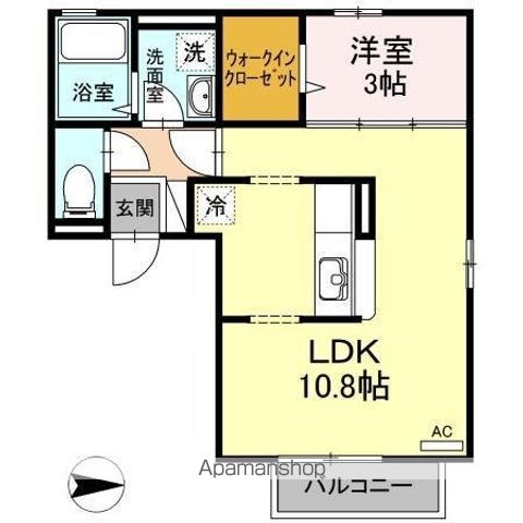 パルカヤクラB棟の間取り写真