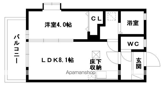 サンヴァイオレットⅠ番館の間取り