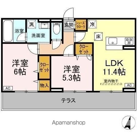 （仮称）ＤーＲＯＯＭ豊四季の間取り