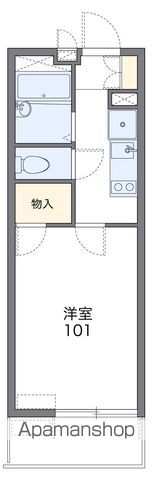 レオパレスシャトレ香椎の間取り写真