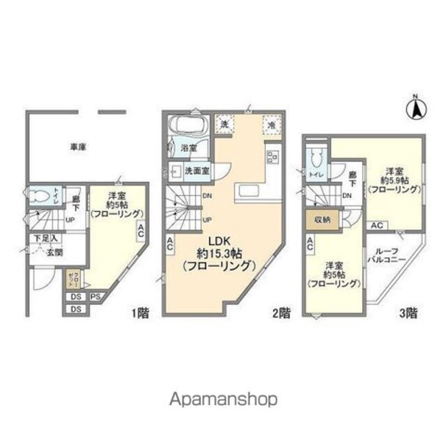 Ｋｏｌｅｔ北赤羽０５[3LDK/72.96m2]の間取図