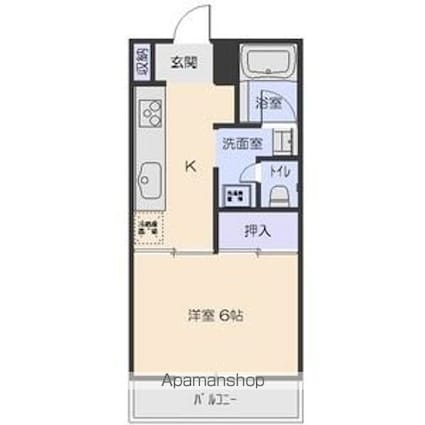 第一下林ビル[1DK/29.16m2]の間取図