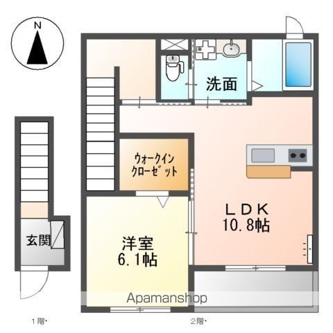 まゆ山弐番館の間取り写真