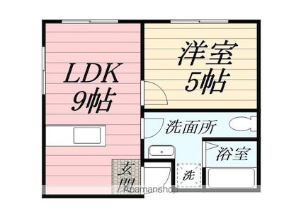 コーポレモン[1LDK/31.44m2]の間取図