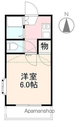 サンハイツ郷東[1K/18m2]の間取図