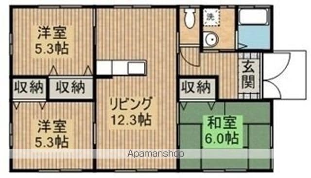 都城市 1階建 築11年の間取り写真