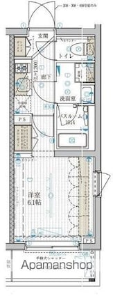 東京都葛飾区高砂７丁目[1K/20.7m2]の間取図