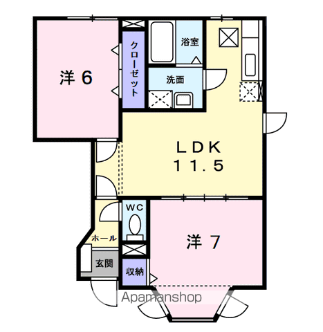 【アヴニールＢの間取り】