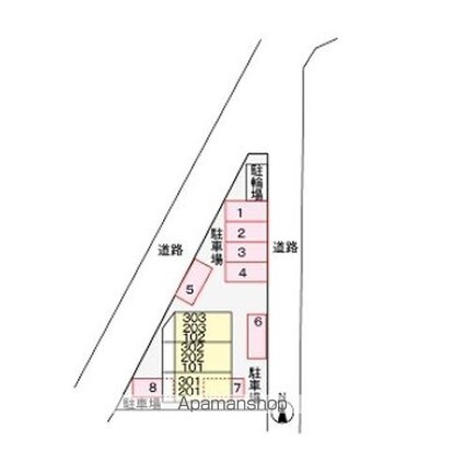 パルスター[1K/24.39m2]の配置図