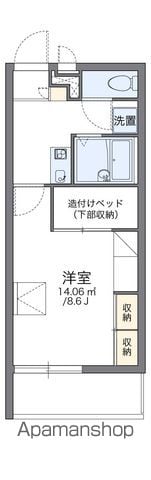レオパレス赤間宮前の間取り写真