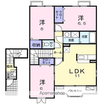 ベルメゾンセラ　Ｃ[3LDK/69.09m2]の間取図