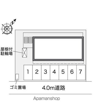 レオパレスＨｉｒａｎｏ[1K/19.87m2]の配置図