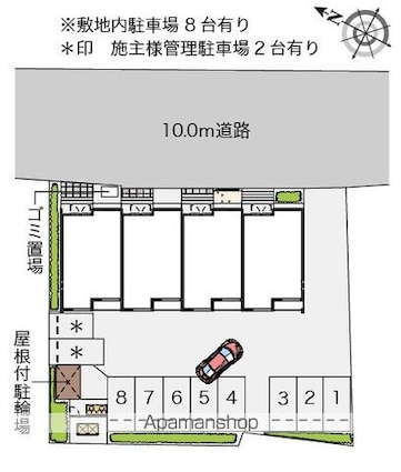 クレイノＲＥＳＴ　清知[2DK/47.2m2]の配置図