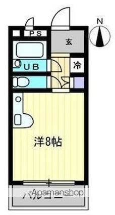 センチュリーガーデン[1K/20.88m2]の間取図