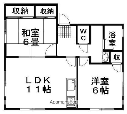 フェニックスコートＢ棟[2LDK/50.1m2]の間取図