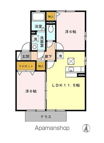 D’コート南横市 C棟の間取り写真