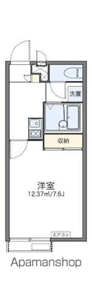 レオパレス南逆井[1K/23.18m2]の間取図
