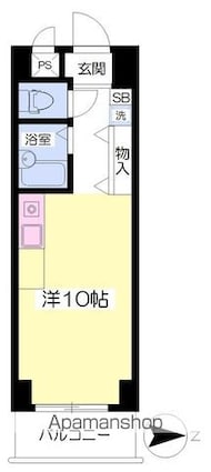 グレースＫ[1R/21.6m2]の間取図