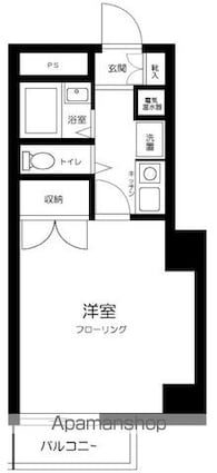 モナーク杉並堀ノ内[1R/19.23m2]の間取図