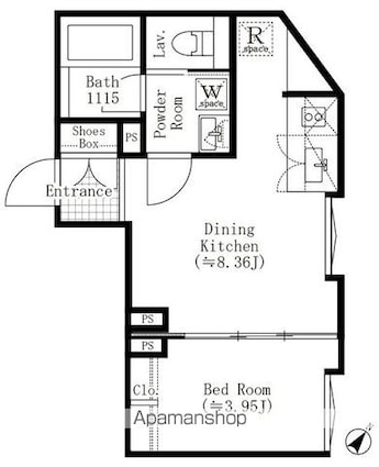 ＥＤＩＴ西池袋[1LDK/28.22m2]の間取図